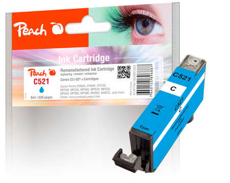 Peach  Tintenpatrone cyan kompatibel zu Canon Pixma MX 860