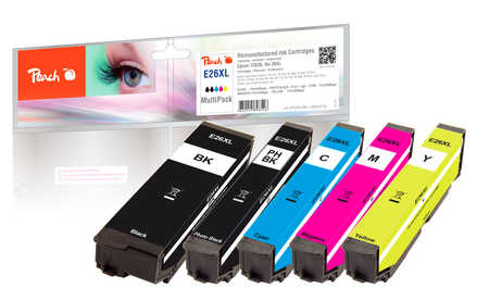 Peach  Spar Pack Tintenpatronen HY kompatibel zu Epson Expression Premium XP-600 Series