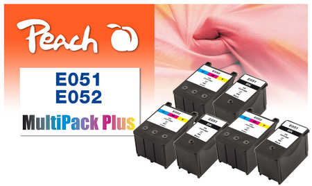 Peach  Spar Pack Plus Tintenpatronen kompatibel zu Epson Stylus Color 850 NE