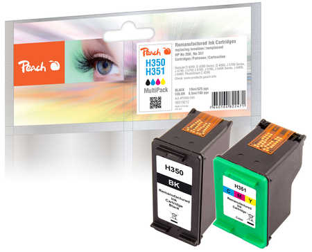 Peach  Spar Pack Druckköpfe kompatibel zu HP OfficeJet J 6400 Series