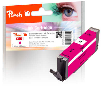 Peach  Tintenpatrone magenta kompatibel zu Canon Pixma MG 5500 Series