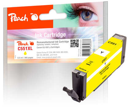 Peach  Tintenpatrone gelb kompatibel zu Canon Pixma MG 5500 Series