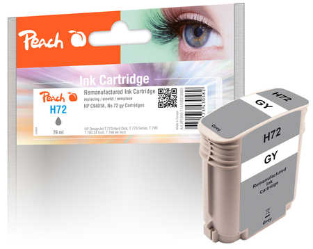 Peach  Tintenpatrone grau kompatibel zu HP DesignJet T 1100 MFP