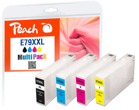 Peach  Spar Pack Tintenpatronen XXL kompatibel zu Epson WorkForce Pro WF-5620 DWF