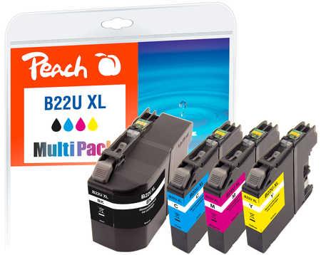 Peach  Spar Pack Tintenpatronen kompatibel zu Brother MFCJ 985 DW