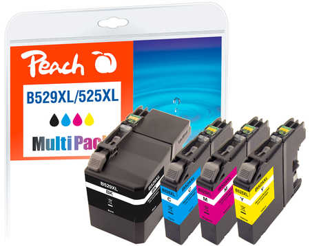 Peach  Spar Pack Tintenpatronen kompatibel zu Brother MFCJ 200