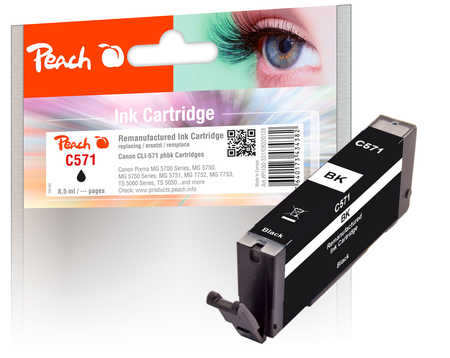 Peach  Tintenpatrone foto schwarz kompatibel zu Canon Pixma TS 9000 Series