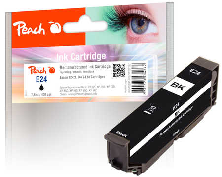 Peach  Tintenpatrone schwarz kompatibel zu Epson Expression Photo XP-65