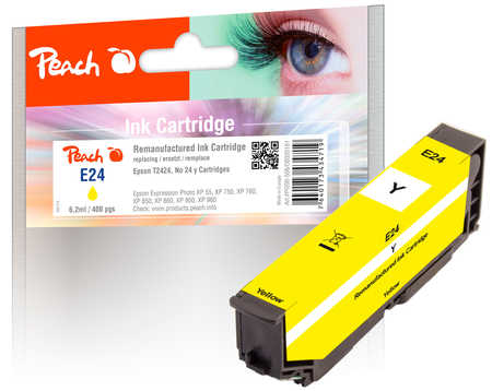 Peach  Tintenpatrone gelb kompatibel zu Epson Expression Photo XP-65