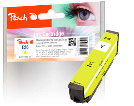 Peach  Tintenpatrone gelb kompatibel zu Epson Expression Premium XP-600 Series