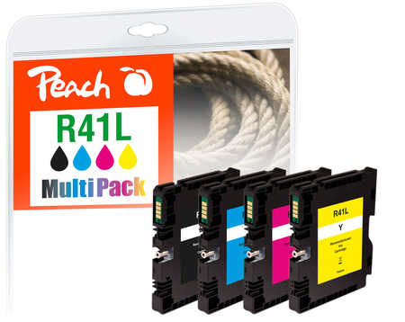 Peach  Spar Pack Tintenpatronen kompatibel zu Ricoh Aficio SG 3100 snw