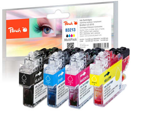 Peach  Spar Pack Tintenpatronen kompatibel zu Brother DCPJ 774 DW