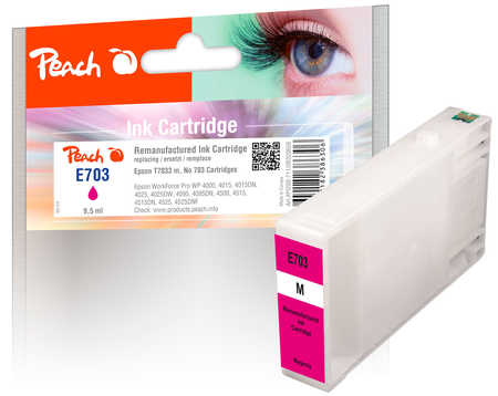 Peach  Tintenpatrone magenta kompatibel zu Epson WorkForce Pro WP-4535 DWF