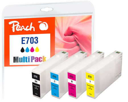 Peach  Spar Pack Tintenpatronen kompatibel zu Epson WorkForce Pro WP-4535 DWF