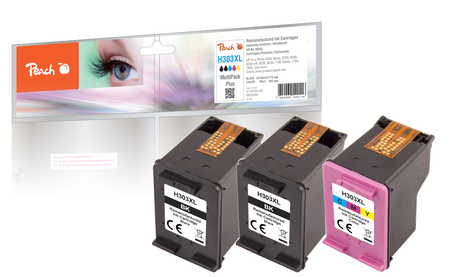 Peach  Spar Pack Plus Druckköpfe kompatibel zu HP Envy Photo 7100 Series