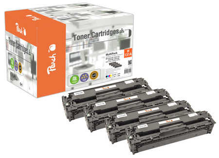Peach  Spar Pack Tonermodule kompatibel zu HP LaserJet Pro 200 color M 251 nw