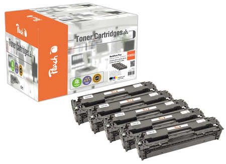 Peach  Spar Pack Plus Tonermodule kompatibel zu HP LaserJet Pro 300 color MFP M 375 nw