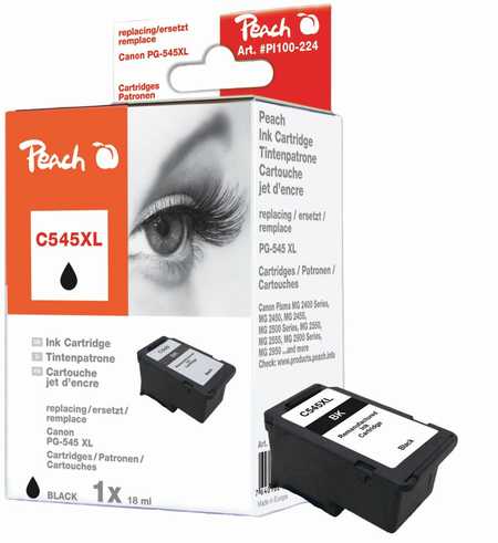 Peach  Druckkopf XL schwarz kompatibel zu Canon Pixma TR 4541