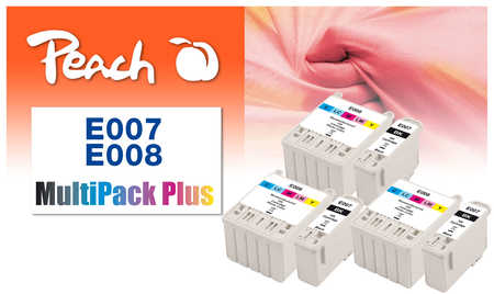Peach  Spar Pack Plus Tintenpatronen kompatibel zu Epson Stylus Photo 785 EPX