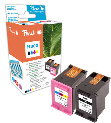 Peach  Spar Pack Druckköpfe kompatibel zu HP DeskJet F 2420