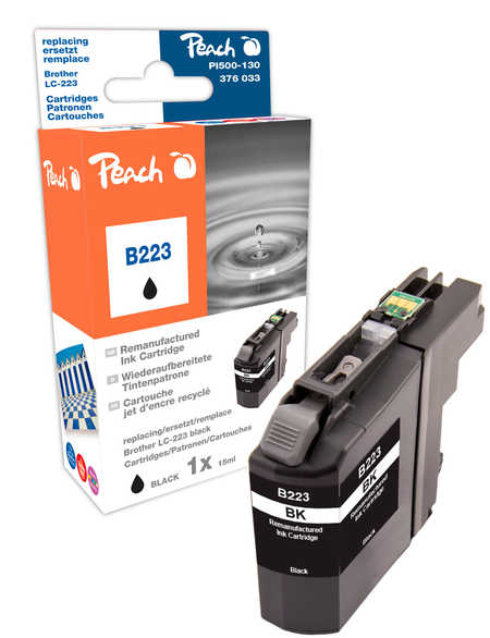 Peach  Tintenpatrone schwarz kompatibel zu Brother MFCJ 5600 Series
