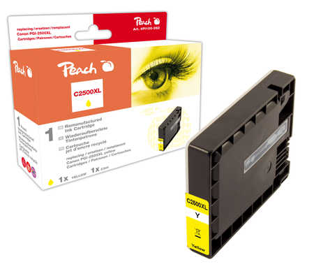 Peach  XL-Tintenpatrone gelb kompatibel zu Canon Maxify MB 5400 Series