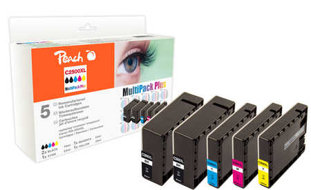 Peach  Spar Pack Plus Tintenpatronen kompatibel zu Canon Maxify MB 5400 Series