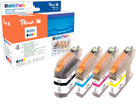 Peach  Spar Pack Tintenpatronen kompatibel zu Brother MFCJ 5600 Series