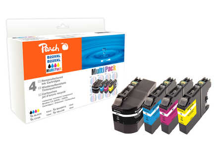 Peach  Spar Pack Tintenpatronen kompatibel zu Brother MFCJ 5600 Series