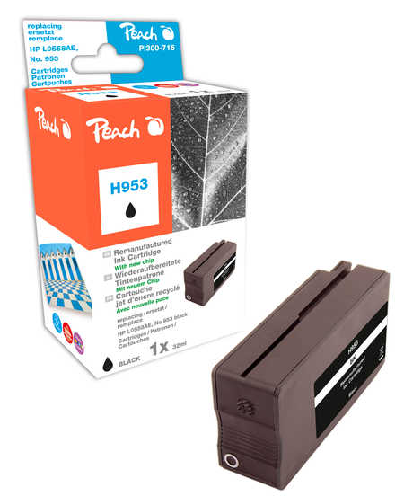 Peach  Tintenpatrone schwarz kompatibel zu HP OfficeJet Pro 8715