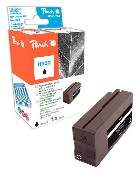 Peach  Tintenpatrone schwarz kompatibel zu HP OfficeJet Pro 8718