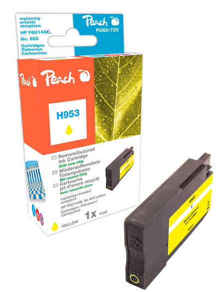 Peach  Tintenpatrone gelb kompatibel zu HP OfficeJet Pro 8718