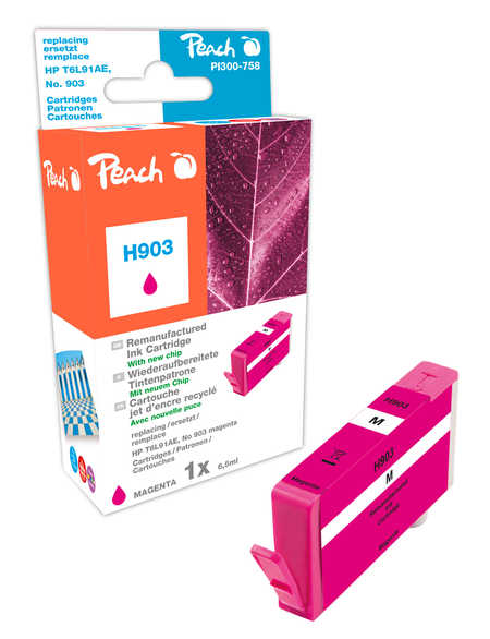 Peach  Tintenpatrone magenta kompatibel zu HP OfficeJet 6950