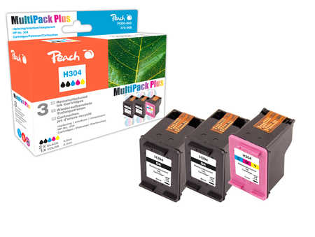 Peach  Spar Pack Plus Druckköpfe kompatibel zu HP DeskJet 3760