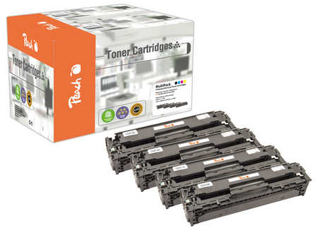 Peach  Spar Pack Tonermodule kompatibel zu HP LaserJet Pro 300 color MFP M 375 nw