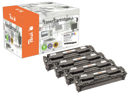 Peach  Spar Pack Tonermodule kompatibel zu HP LaserJet Pro 400 color MFP M 475 dn