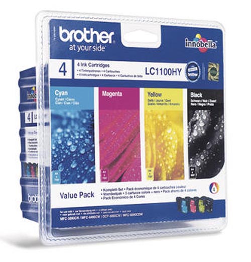 Original  Valuepack Tinte HY, schwarz, color Brother MFC-6890 CDW