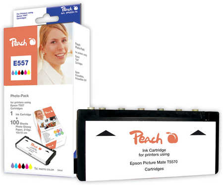 Peach  Foto Pack kompatibel zu Epson Picturemate PM 500