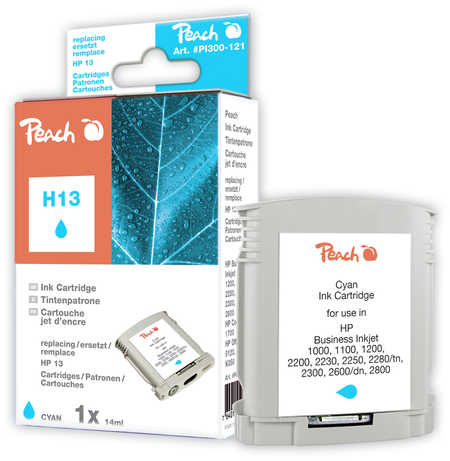 Peach  Tintenpatrone cyan kompatibel zu HP Business InkJet 1000