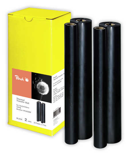 Peach 2  Thermal Transfer Rollen kompatibel zu Brother Fax 930 Series