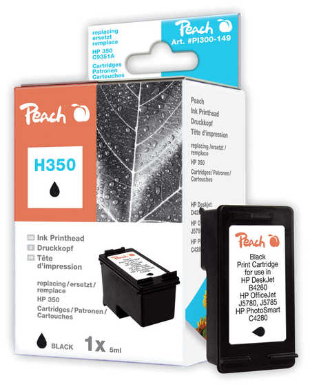 Peach  Druckkopf schwarz kompatibel zu HP OfficeJet J 6400 Series