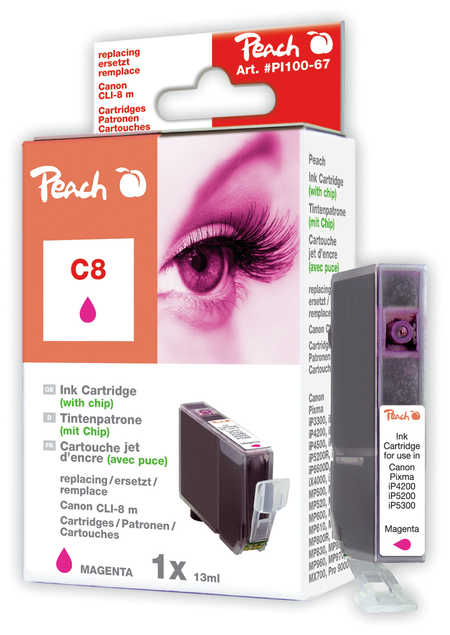 Peach  Tintenpatrone magenta kompatibel zu Canon Pixma MP 530