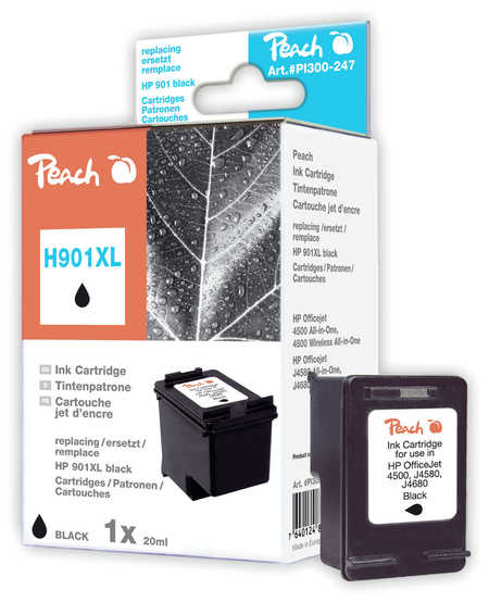 Peach  Druckkopf schwarz kompatibel zu HP OfficeJet J 4585