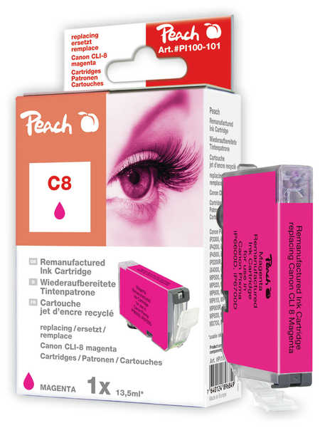 Peach  Tintenpatrone magenta kompatibel zu Canon Pixma IP 4200