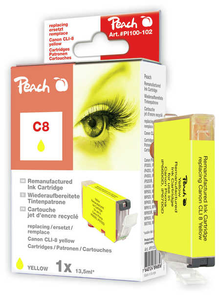 Peach  Tintenpatrone gelb kompatibel zu Canon Pixma IP 4200