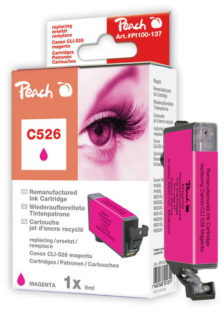 Peach  Tintenpatrone magenta kompatibel zu Canon Pixma MG 5250