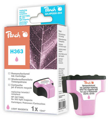 Peach  Tintenpatrone magenta light kompatibel zu HP PhotoSmart 3100 Series