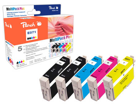 Peach  Spar Pack Plus Tintenpatronen kompatibel zu Epson Stylus DX 7000 F