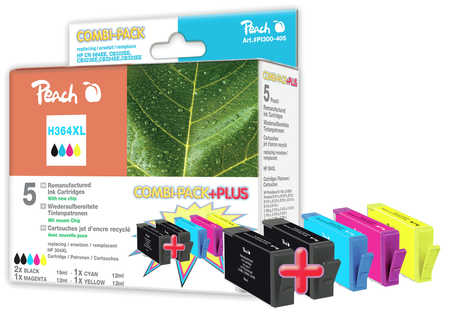 Peach  Spar Pack Plus Tintenpatronen kompatibel zu HP PhotoSmart Plus B 209 a