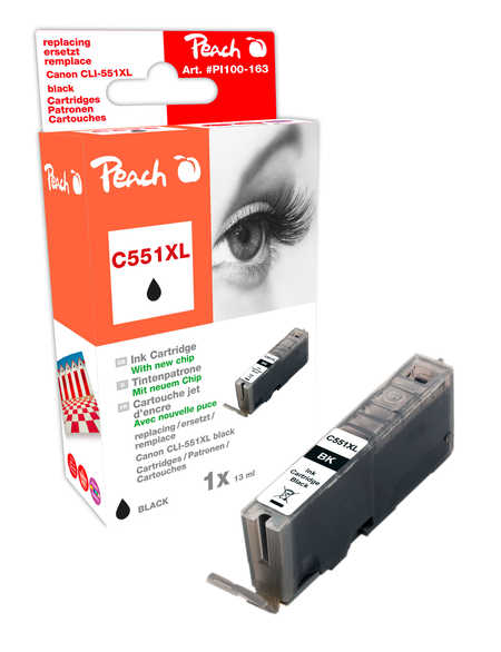 Peach  XL-Tintenpatrone foto schwarz kompatibel zu Canon Pixma MG 7100 Series